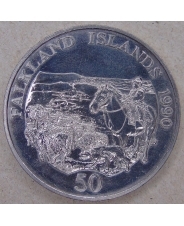 Фолклендские острова 50 пенсов 1990 Детский фонд. арт. 4369